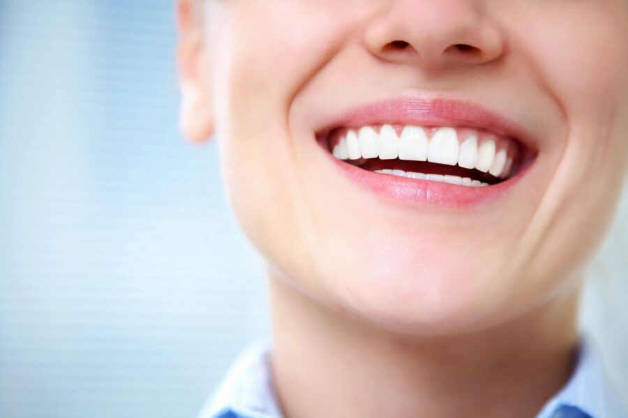 woman smiling