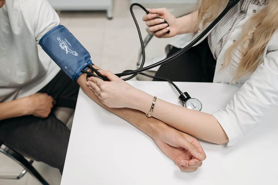 taking blood pressure | elevated blood pressure